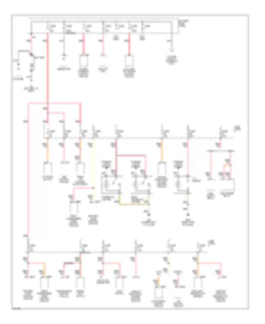 Power Distribution Wiring Diagram, Late Production (1 of 3) for Volkswagen Jetta 2.5 2005