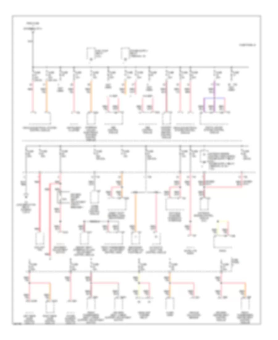 Power Distribution Wiring Diagram Late Production 2 of 3 for Volkswagen Jetta 2 5 2005