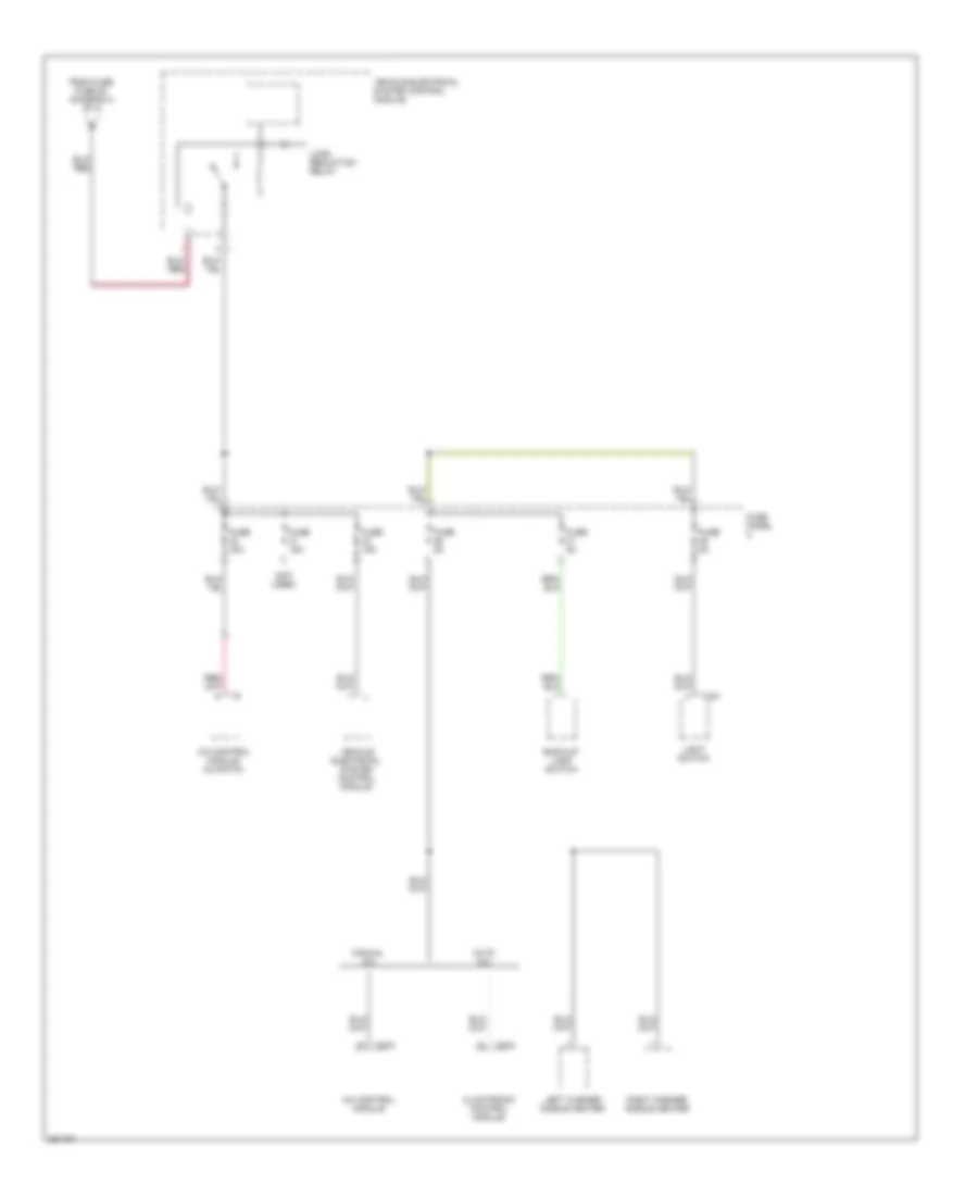 Power Distribution Wiring Diagram, Late Production (3 of 3) for Volkswagen Jetta 2.5 2005