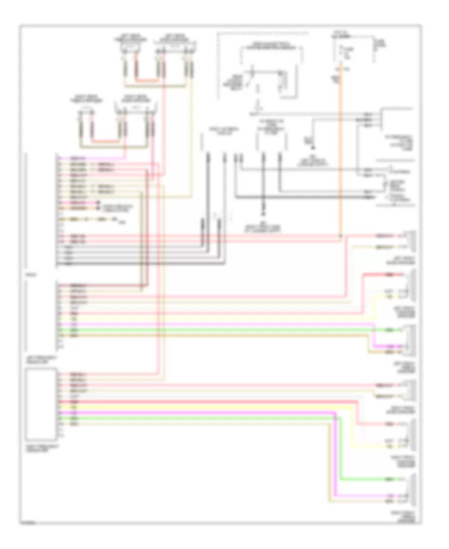 Radio Wiring Diagram, Late Production for Volkswagen Jetta 2.5 2005
