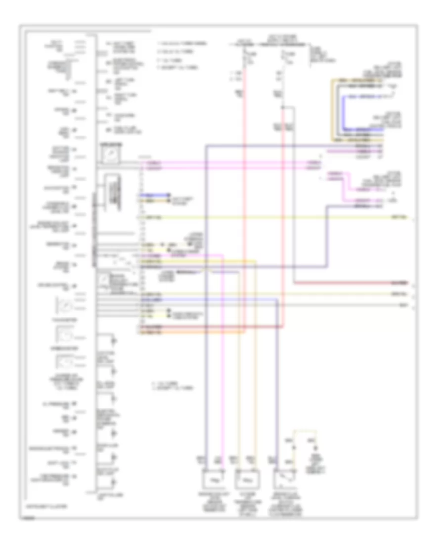 Instrument Cluster Wiring Diagram (1 of 2) for Volkswagen Passat TDI SEL Premium 2014