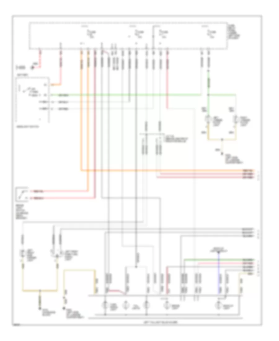 Exterior Lamps Wiring Diagram 1 of 2 for Volkswagen GTI VR6 1997
