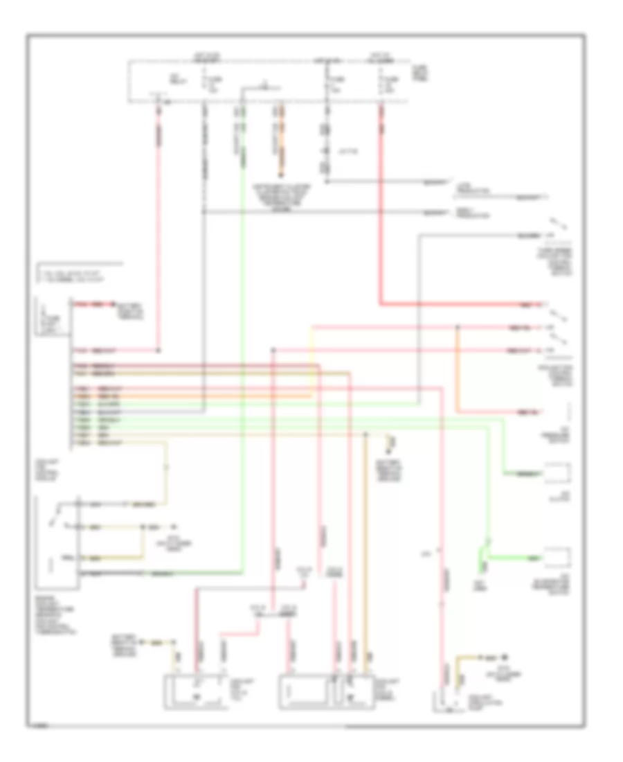 Cooling Fan Wiring Diagram with A C for Volkswagen Passat GL 1993