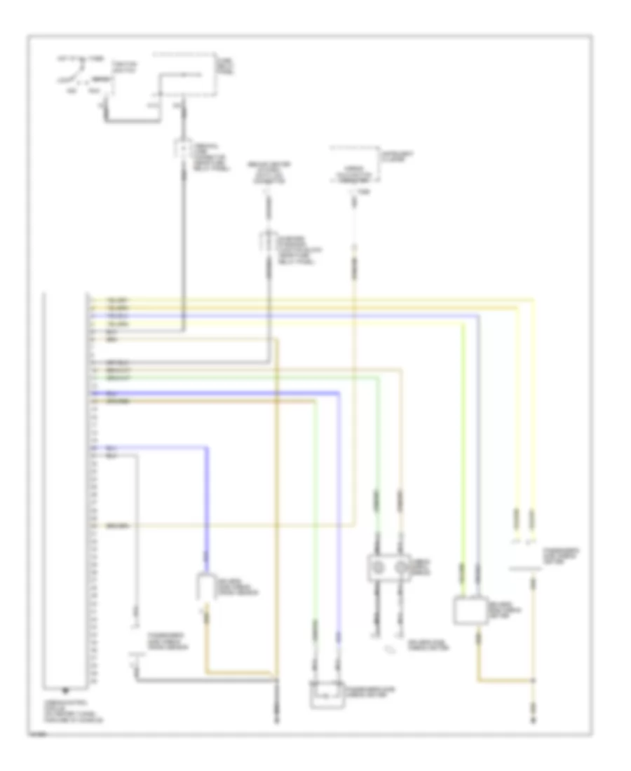 Supplemental Restraint Wiring Diagram for Volkswagen Jetta GLS 1997