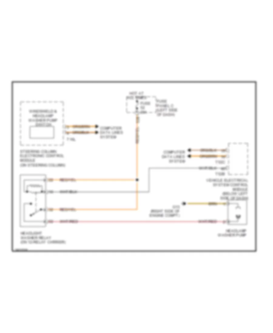 схема шайбы фары для Volkswagen Jetta S 2012