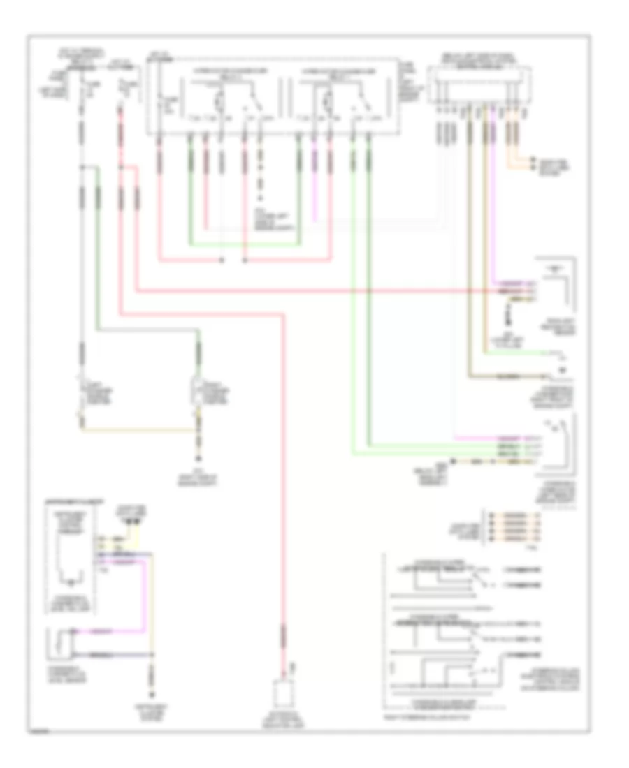 Электросхема стеклоочистителя, дворников и омывателя, С Высокое оборудование для Volkswagen Jetta S 2012