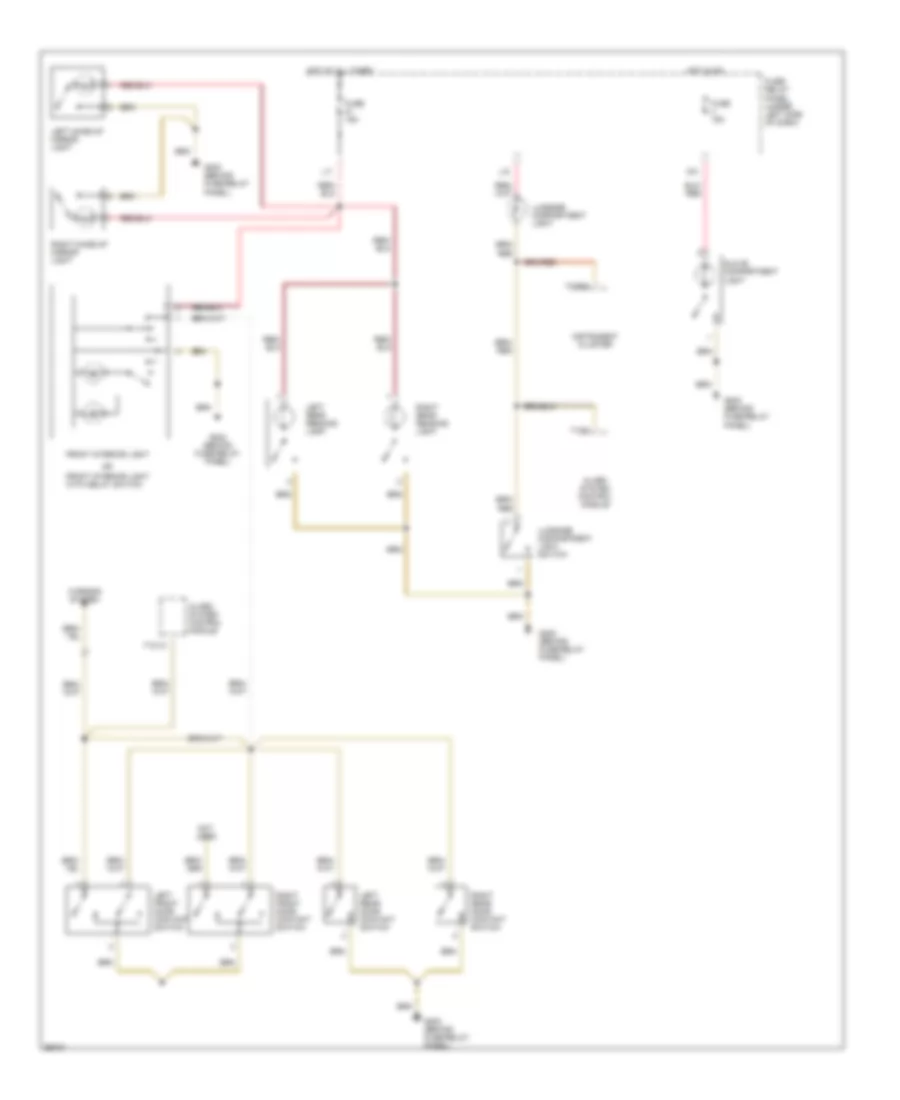 Courtesy Lamps Wiring Diagram for Volkswagen Cabrio GL 1999