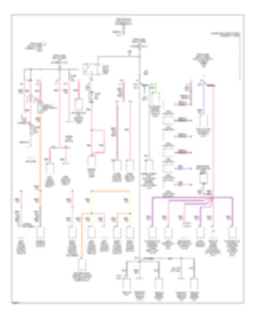 Power Distribution Wiring Diagram 3 of 3 for Volkswagen Cabrio GL 1999