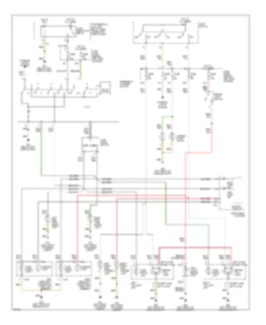 Exterior Lamps Wiring Diagram, Early Production for Volkswagen Jetta GL 2005