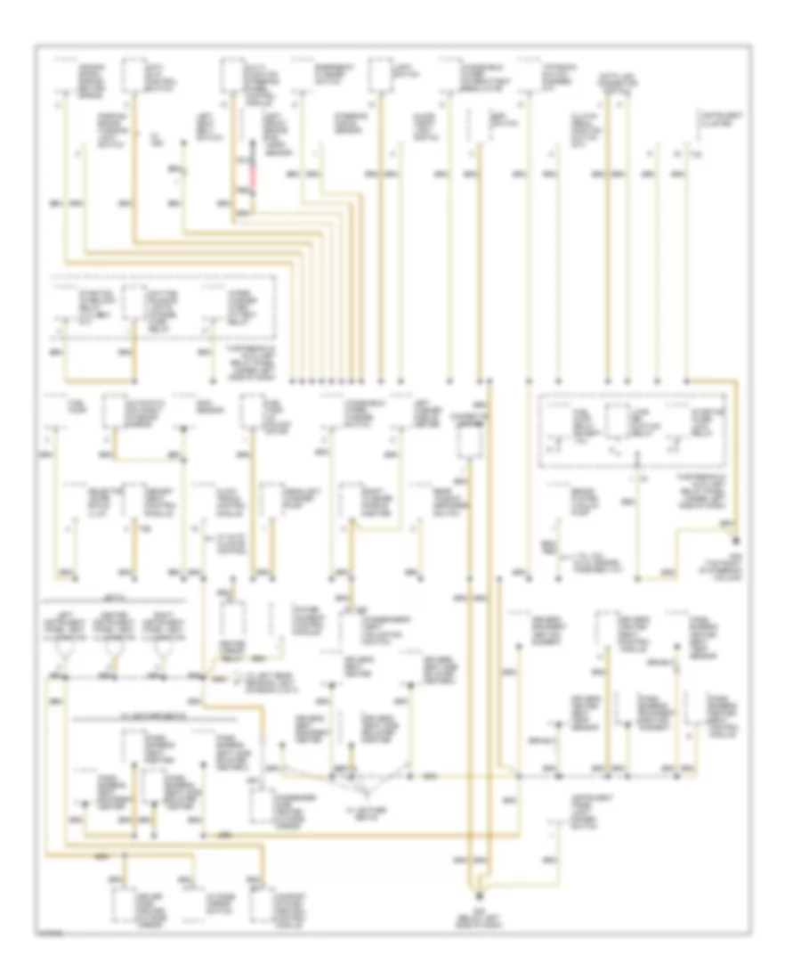 Ground Distribution Wiring Diagram, Early Production (2 of 3) for Volkswagen Jetta GL 2005