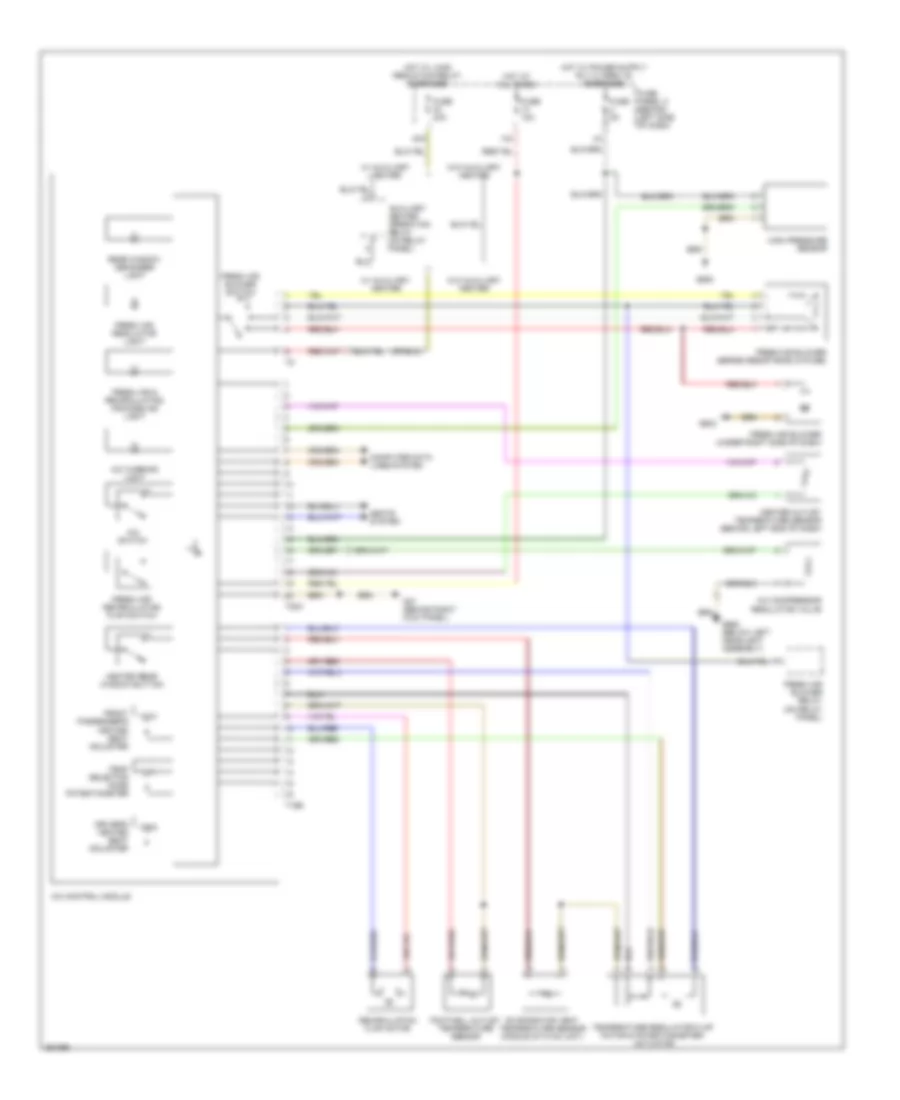 Automatic AC Wiring Diagram, without Climatronic (1 of 2) for Volkswagen Rabbit S 2009