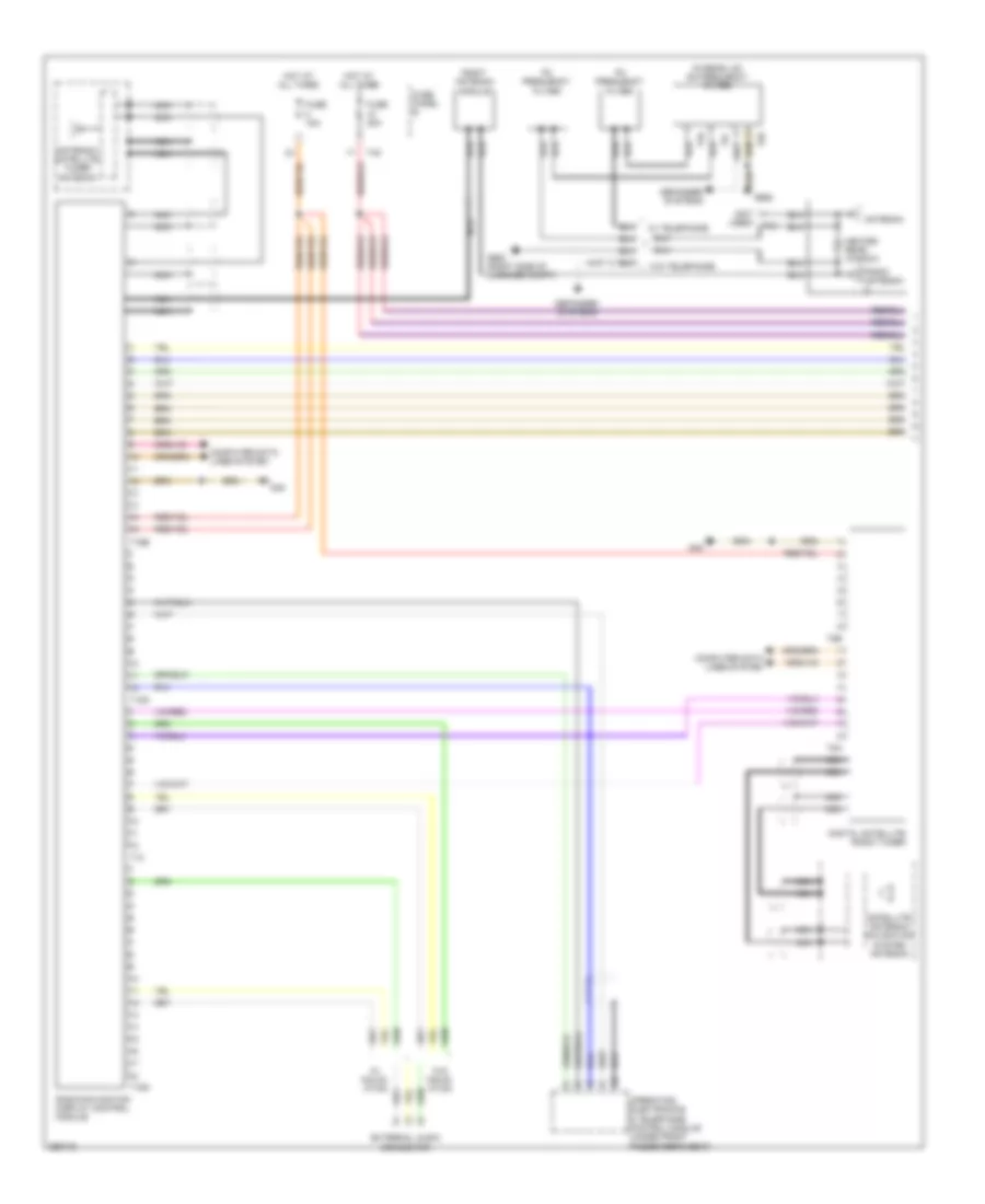 Navigation Wiring Diagram with Amplifier  IPOD 1 of 2 for Volkswagen Rabbit S 2009