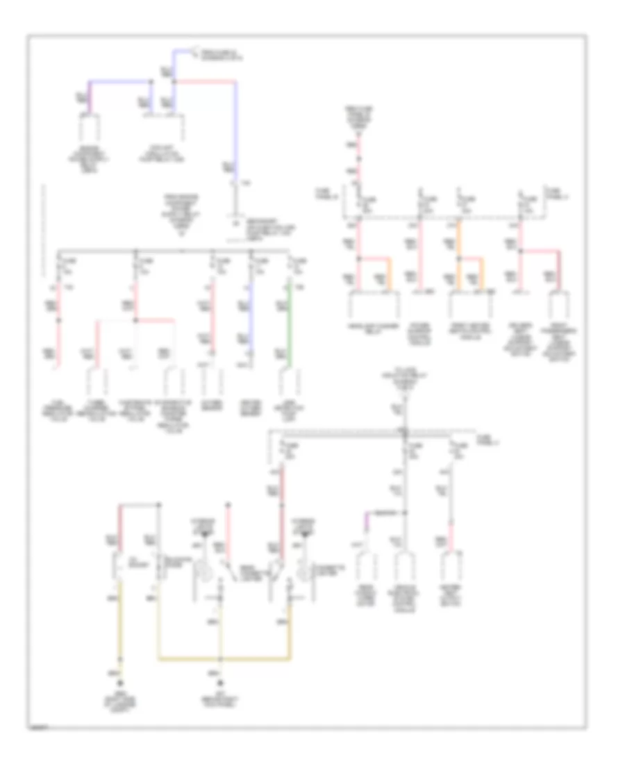 Power Distribution Wiring Diagram 4 of 5 for Volkswagen Rabbit S 2009