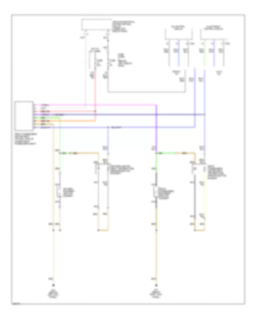 Heated Seats Wiring Diagram for Volkswagen Rabbit S 2009