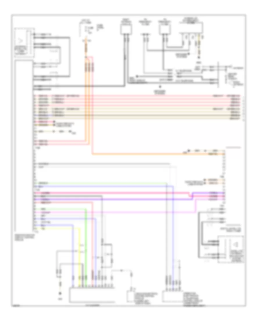 Premium Radio Wiring Diagram, without Amplifier with CD Changer (1 of 2) for Volkswagen Rabbit S 2009
