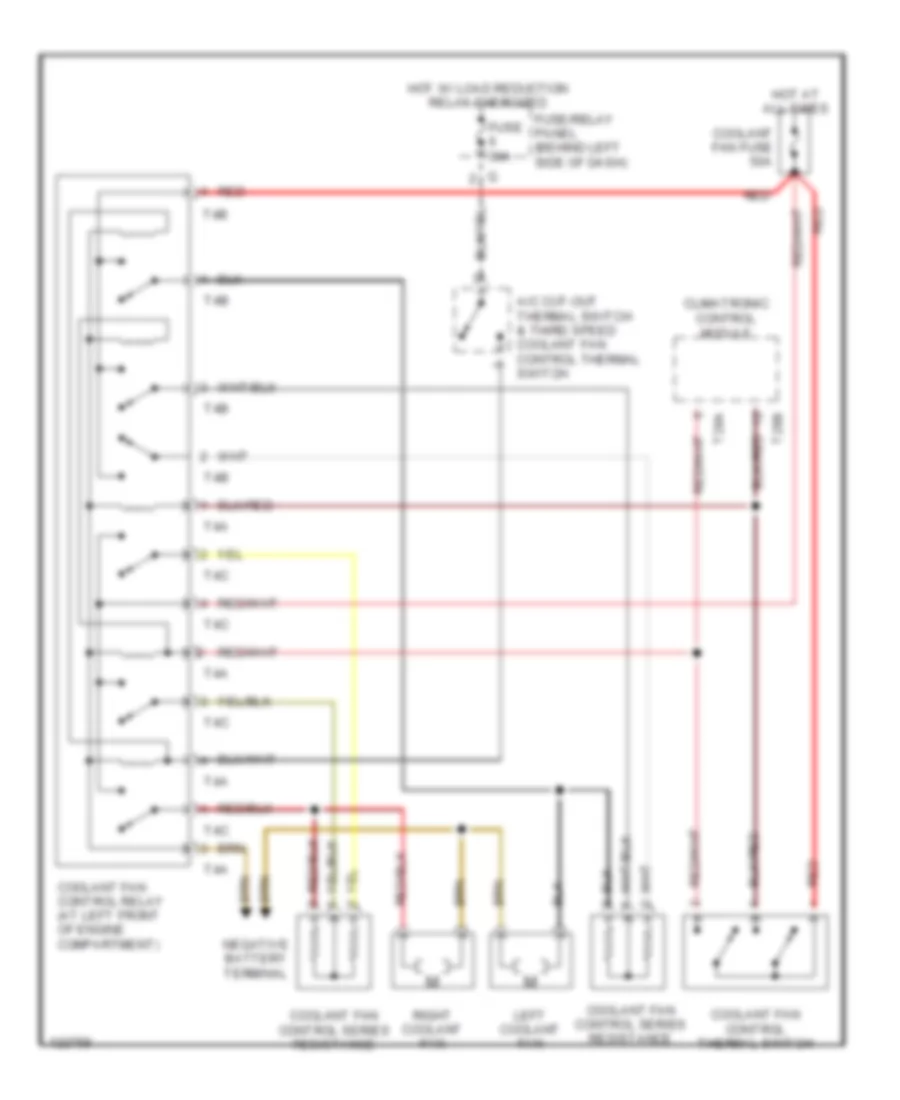 Cooling Fan Wiring Diagram Auto A C for Volkswagen EuroVan 1999