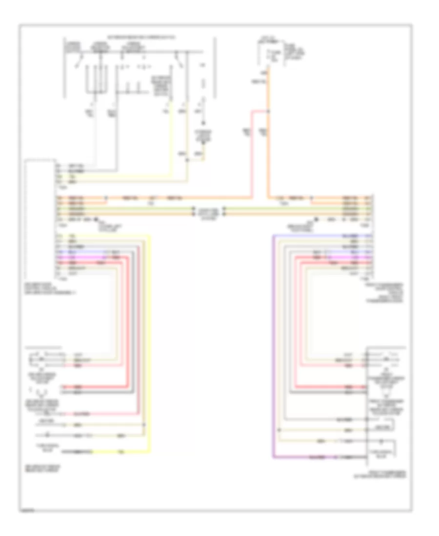 Power Mirrors Wiring Diagram, with High Equipment for Volkswagen Jetta SE 2012