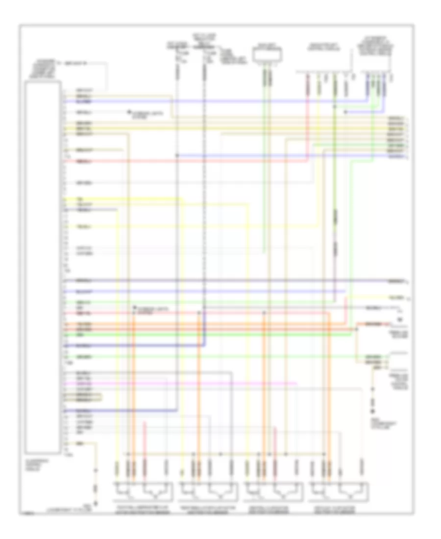 Automatic A C Wiring Diagram 1 of 2 for Volkswagen GTI GLS 1999