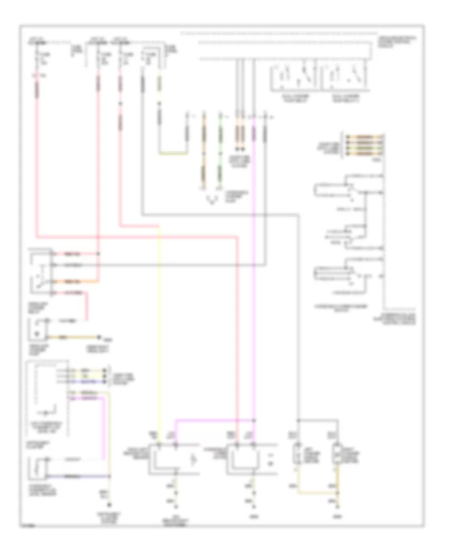 Wiper Washer Wiring Diagram Late Production for Volkswagen Jetta GLI 2005