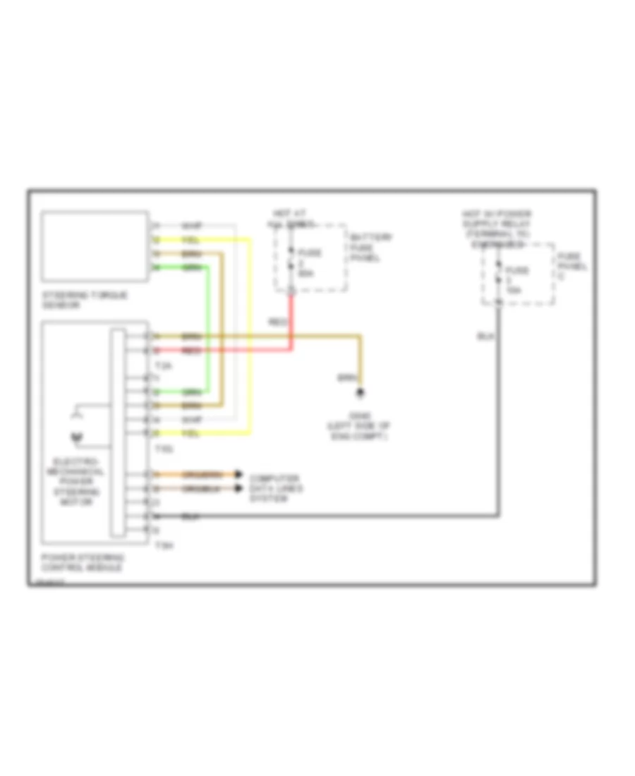 Electronic Power Steering Wiring Diagram for Volkswagen Jetta GLI 2005