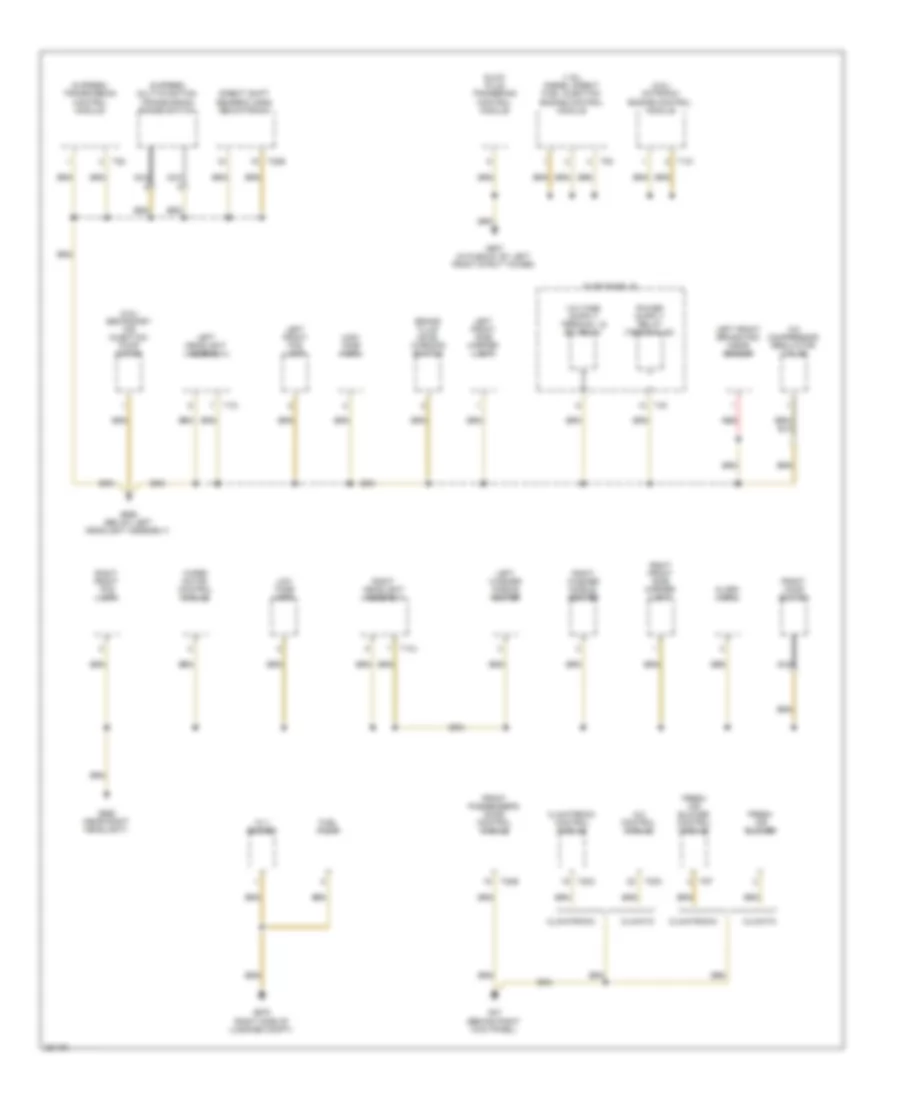 Ground Distribution Wiring Diagram Late Production 2 of 3 for Volkswagen Jetta GLI 2005