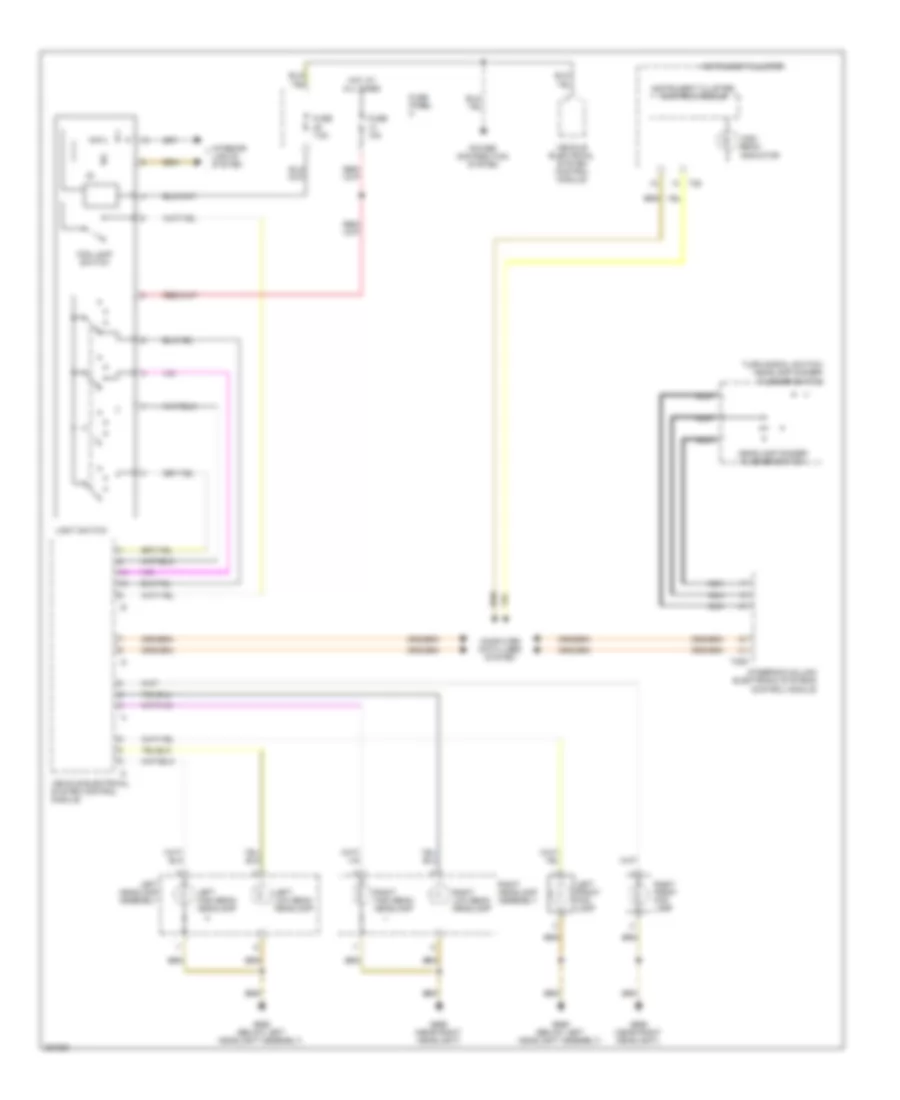 Headlights Wiring Diagram Late Production for Volkswagen Jetta GLI 2005