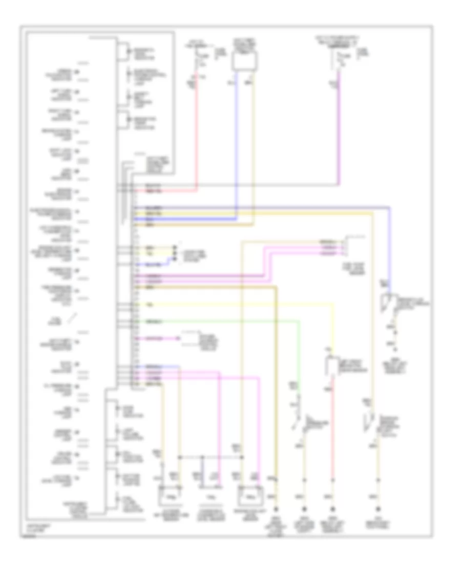 Instrument Cluster Wiring Diagram Late Production for Volkswagen Jetta GLI 2005