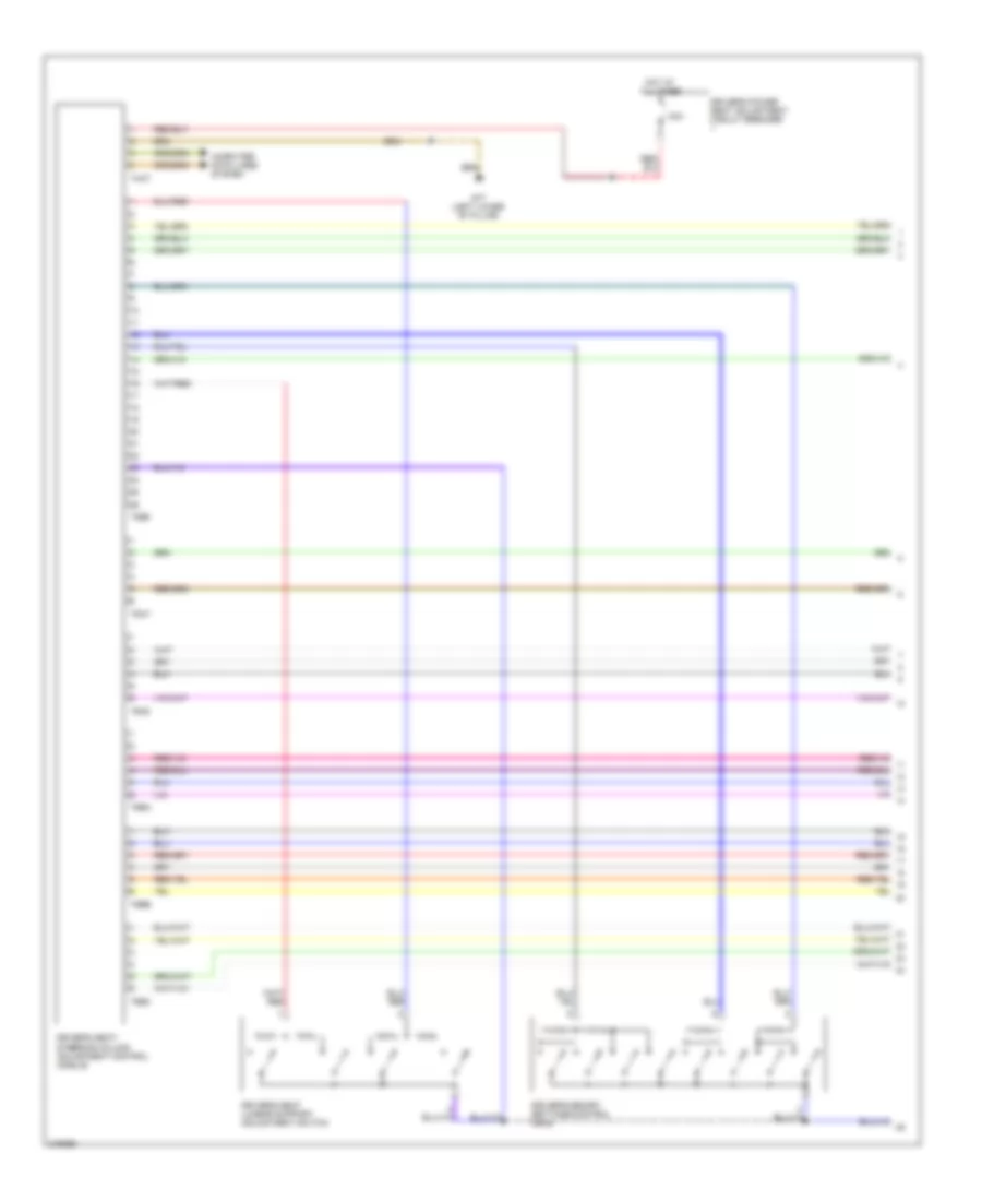 Memory Systems Wiring Diagram 1 of 2 for Volkswagen Jetta GLI 2005