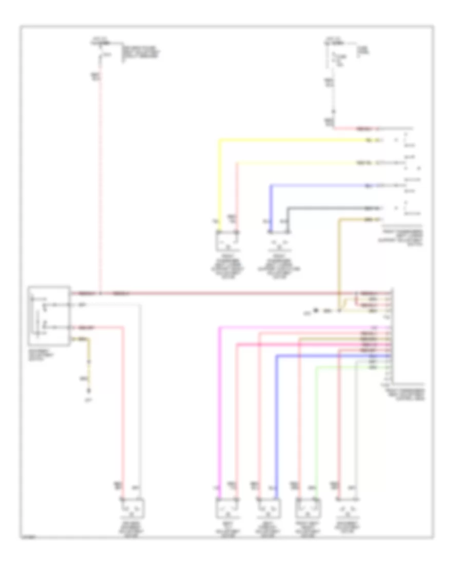 Power Seats Wiring Diagram for Volkswagen Jetta GLI 2005