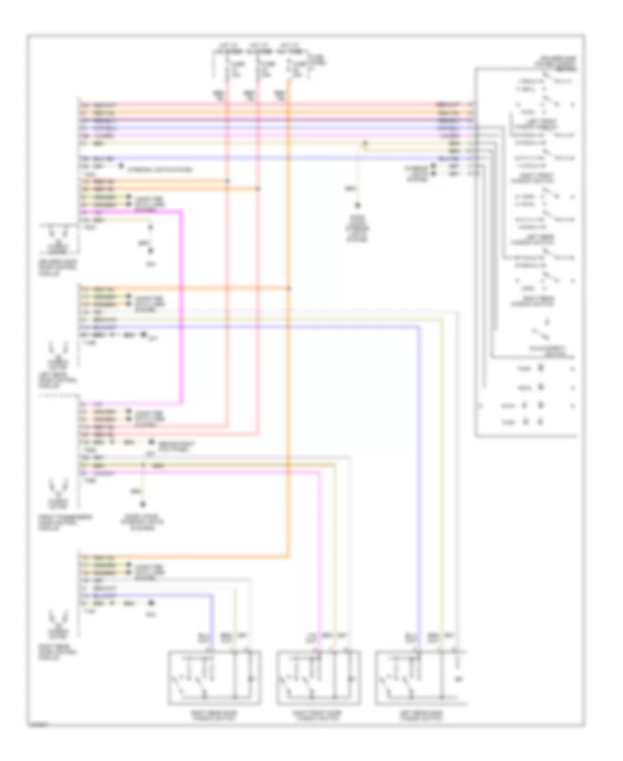 Power Windows Wiring Diagram Late Production for Volkswagen Jetta GLI 2005