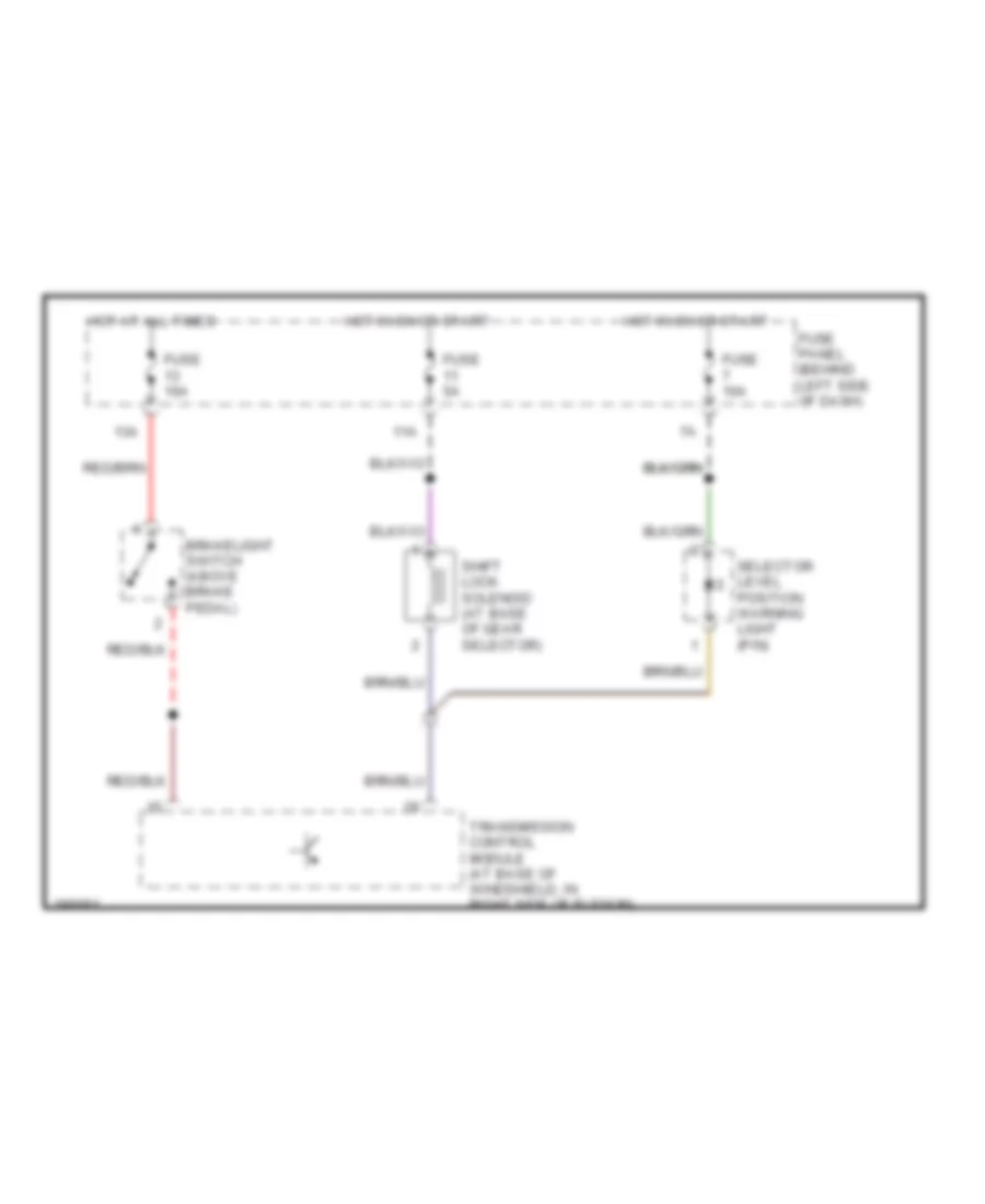 2 0L Shift Interlock Wiring Diagram for Volkswagen Jetta GLI 2005