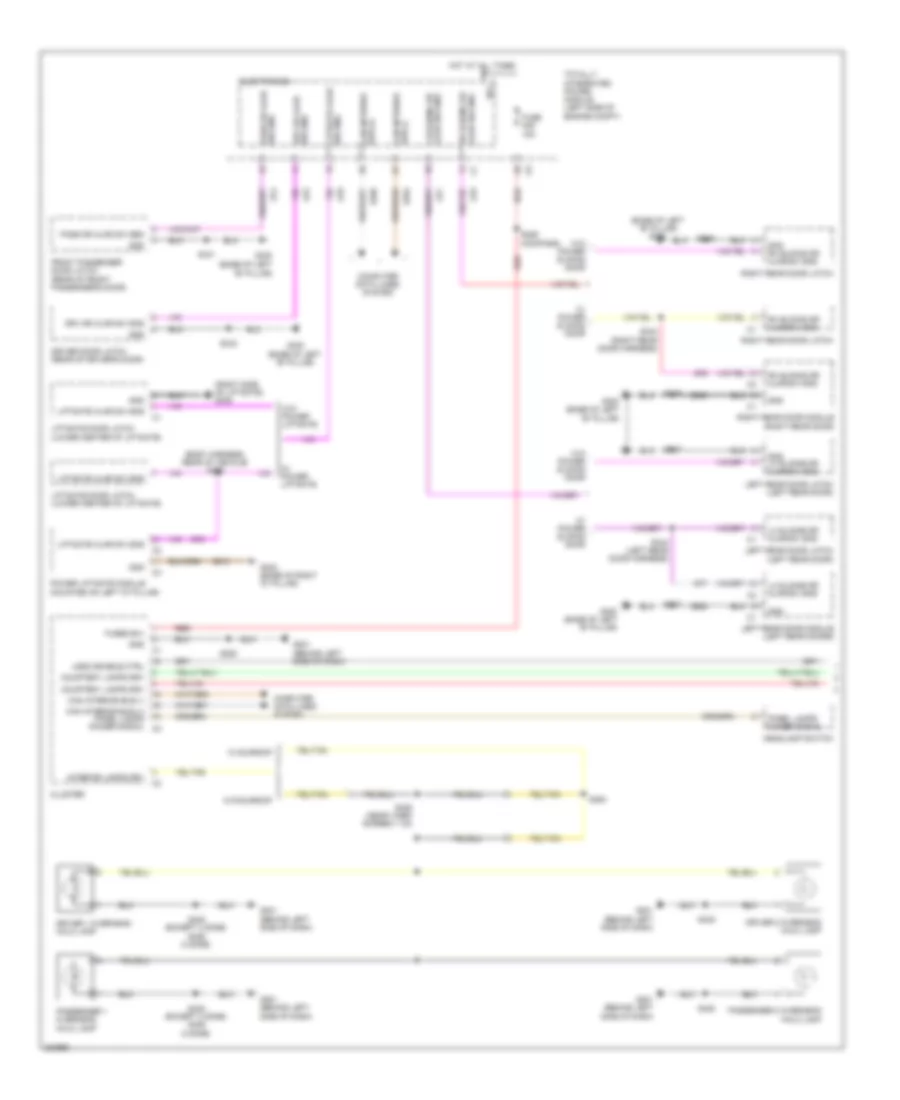 Courtesy Lamps Wiring Diagram 1 of 2 for Volkswagen Routan S 2009