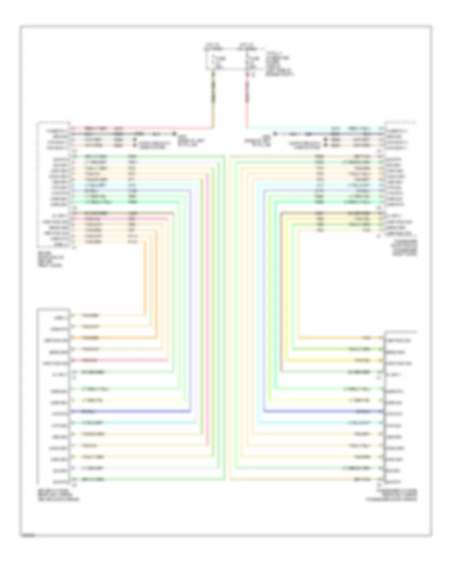 Power Mirrors Wiring Diagram, Except Base for Volkswagen Routan S 2009