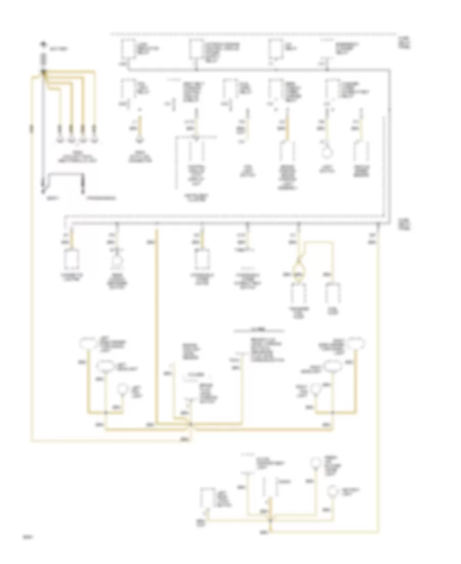 2 8L Ground Distribution Wiring Diagram 1 of 4 for Volkswagen Passat GLX 1993