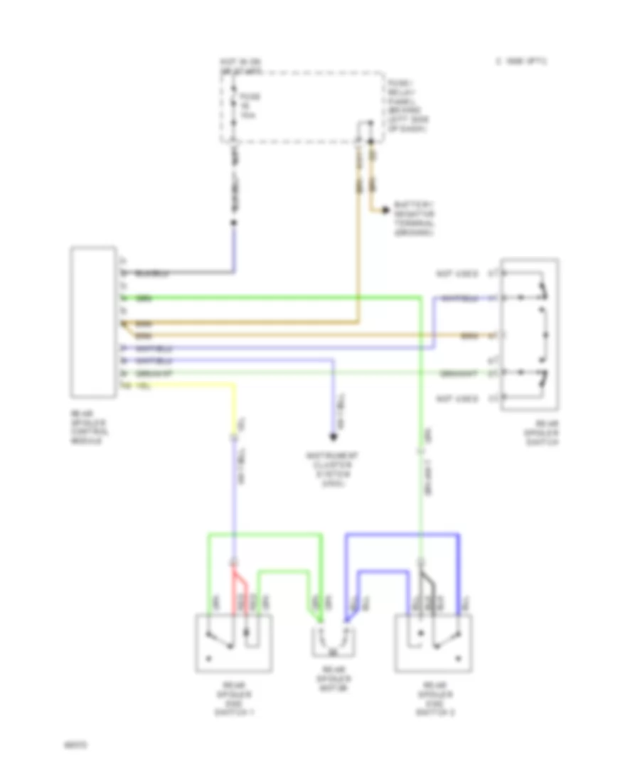 Active Aerodynamic Wiring Diagram for Volkswagen Corrado SLC 1994