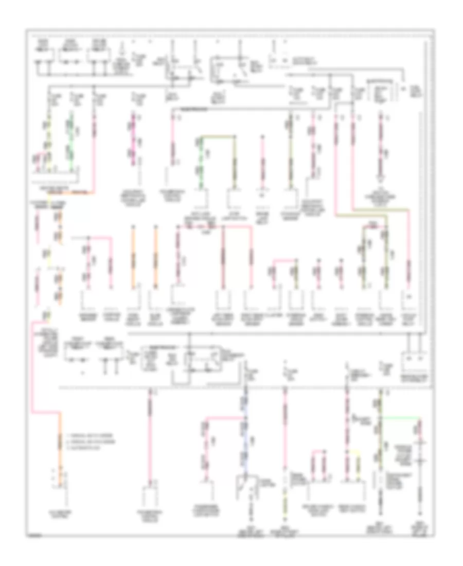 Power Distribution Wiring Diagram (3 of 3) for Volkswagen Routan S 2014