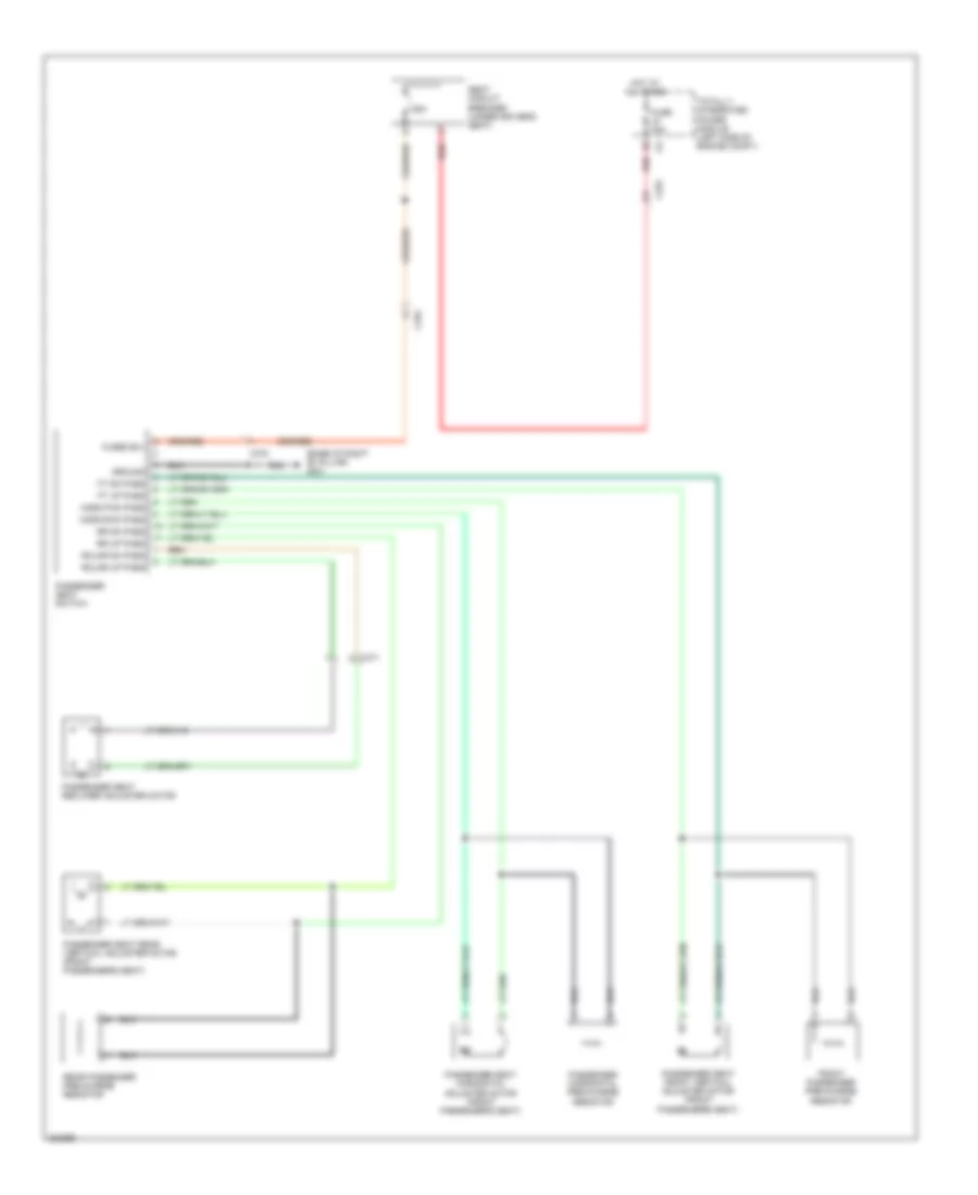 Passenger Power Seat Wiring Diagram for Volkswagen Routan S 2014