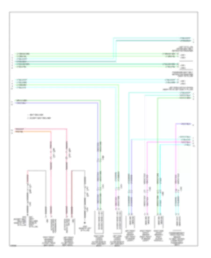 Supplemental Restraints Wiring Diagram 2 of 3 for Volkswagen Routan S 2014