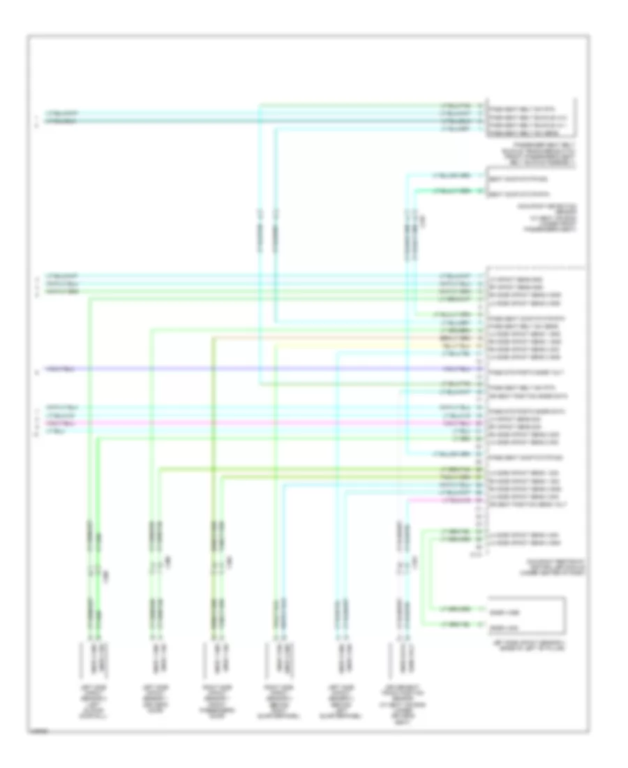 Supplemental Restraints Wiring Diagram 3 of 3 for Volkswagen Routan S 2014