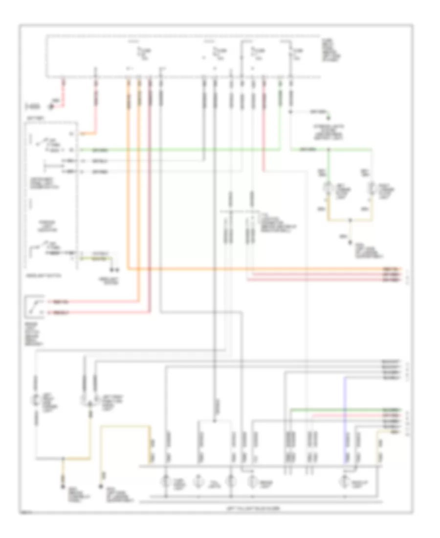 Exterior Light Wiring Diagram 1 of 2 for Volkswagen Golf III LE 1994