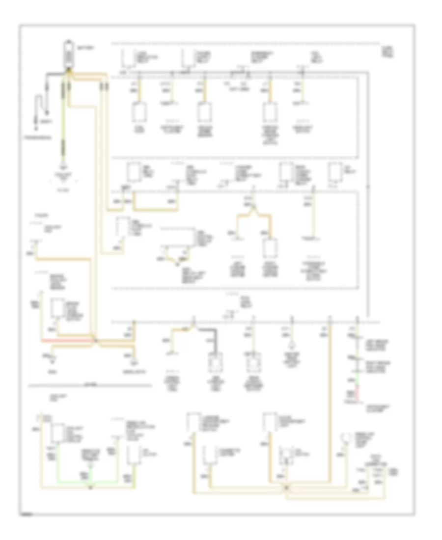 Ground Distribution Wiring Diagram 1 of 5 for Volkswagen Golf III LE 1994