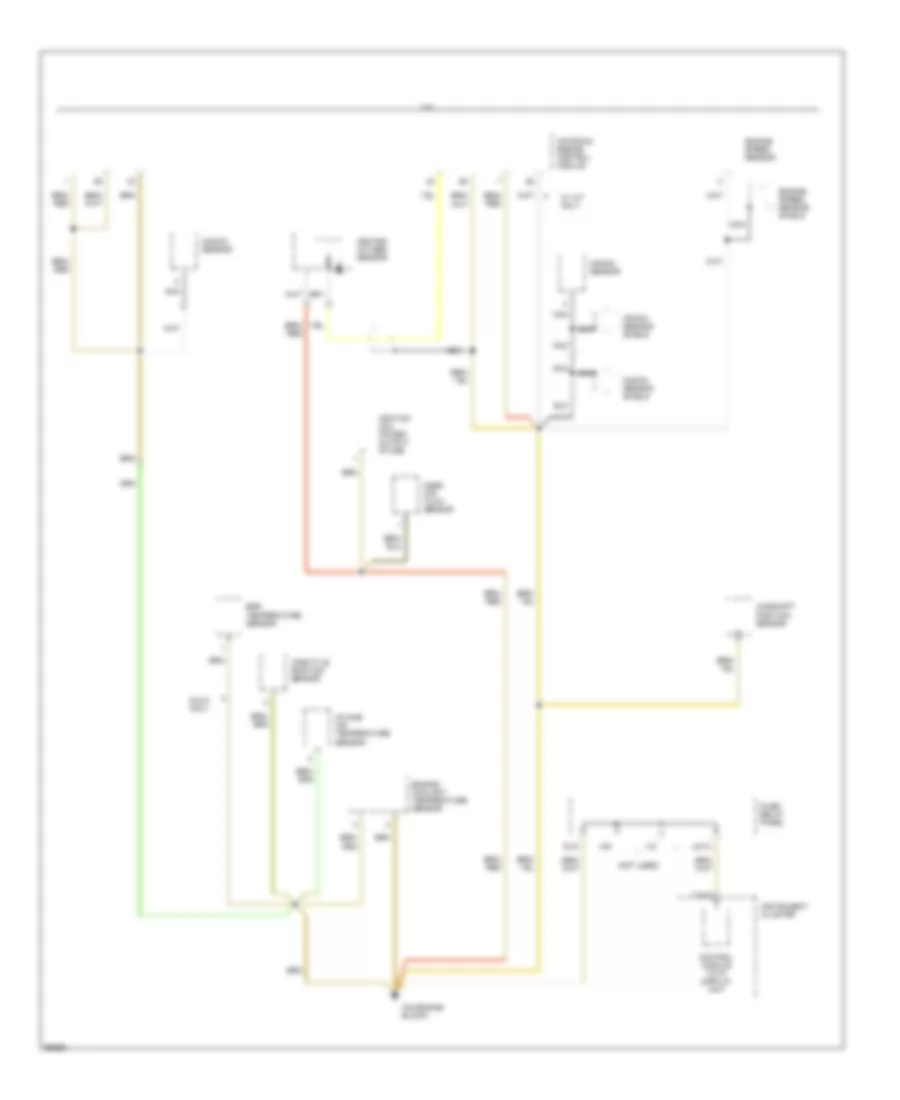 Ground Distribution Wiring Diagram (4 of 5) for Volkswagen Golf III LE 1994