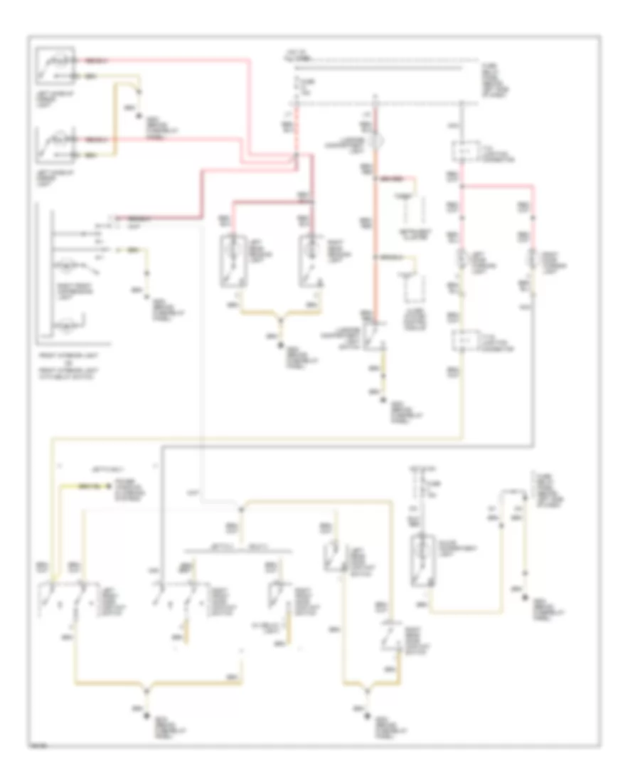 Courtesy Lamps Wiring Diagram for Volkswagen Golf III LE 1994