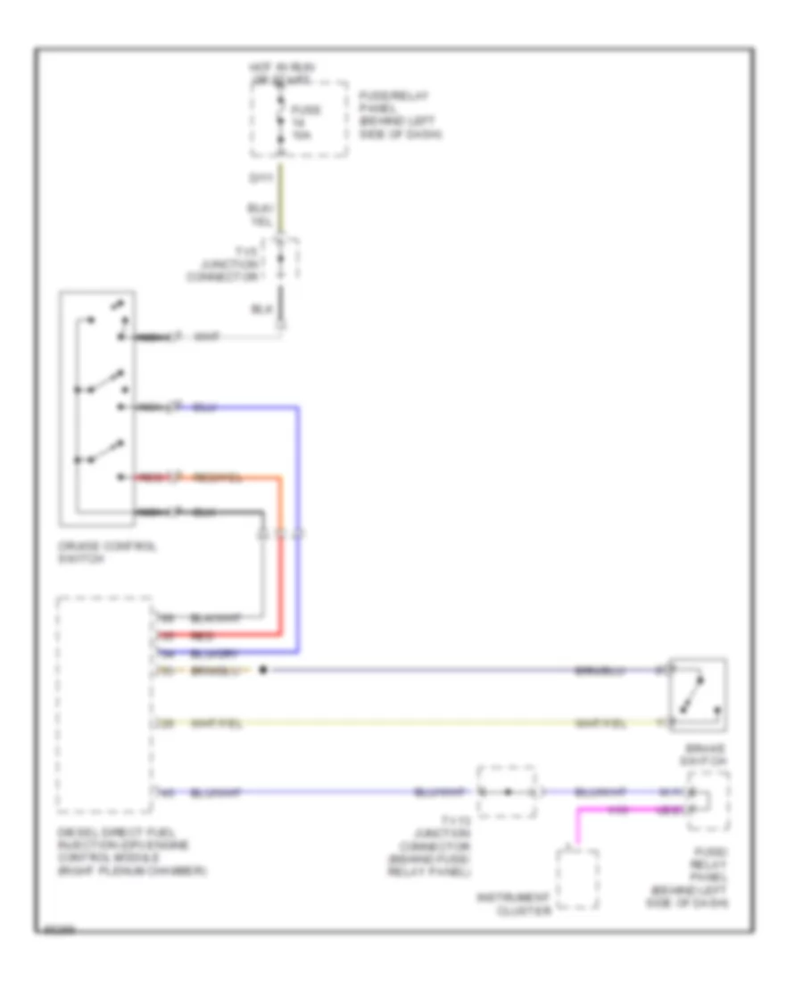 1 9L Turbo Diesel Cruise Control Wiring Diagram for Volkswagen Passat TDI 1997