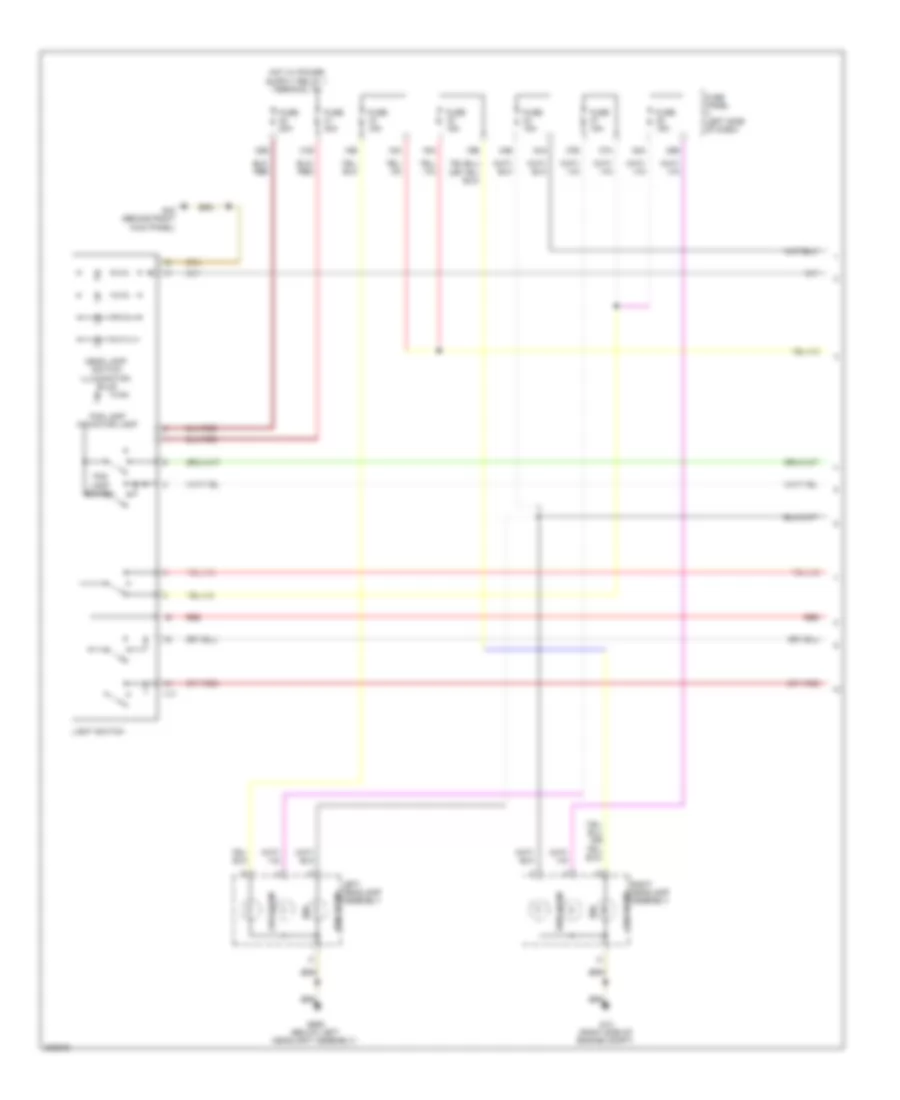 Headlights Wiring Diagram, with Low Equipment (1 of 2) for Volkswagen Jetta SEL 2012