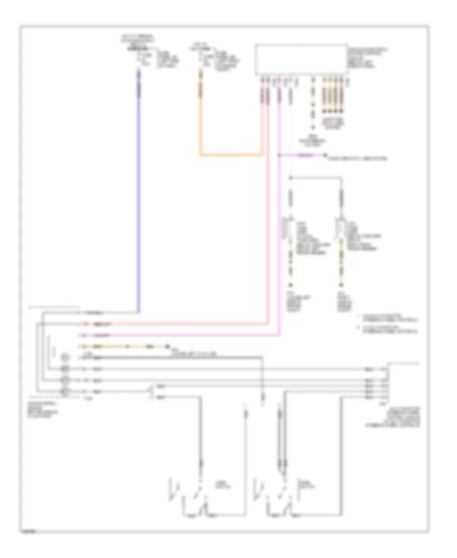 Horn Wiring Diagram, with Low Equipment for Volkswagen Jetta SEL 2012