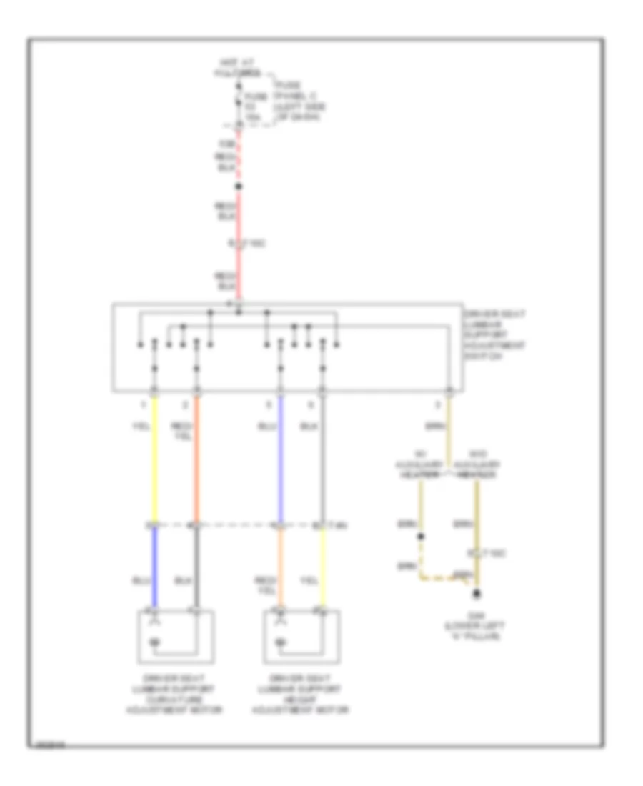 Lumbar Wiring Diagram for Volkswagen Jetta SEL 2012