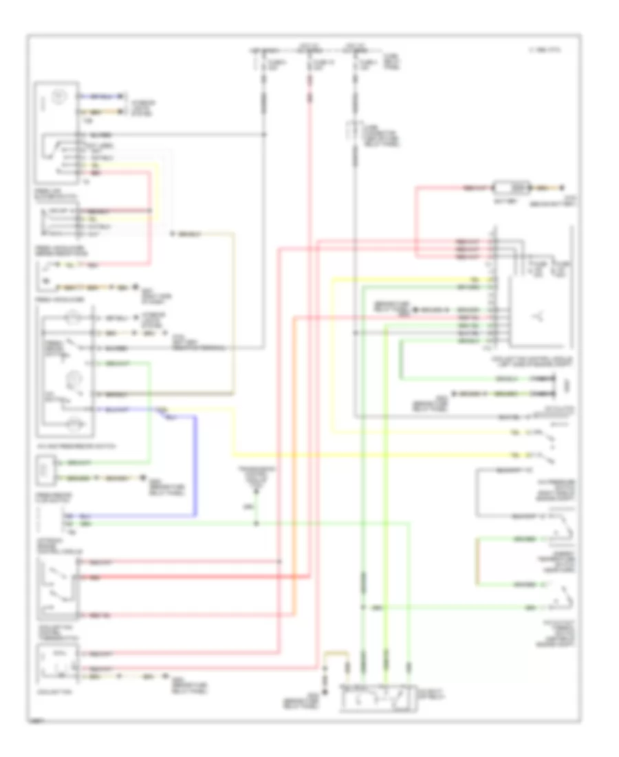 A C Wiring Diagram for Volkswagen Cabrio GL 1998
