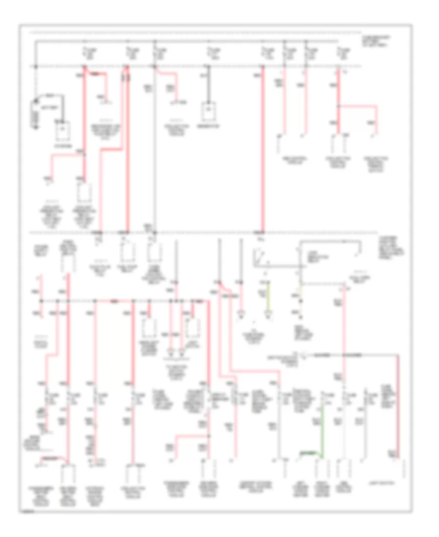 Power Distribution Wiring Diagram 1 of 3 for Volkswagen New Beetle GL 1999