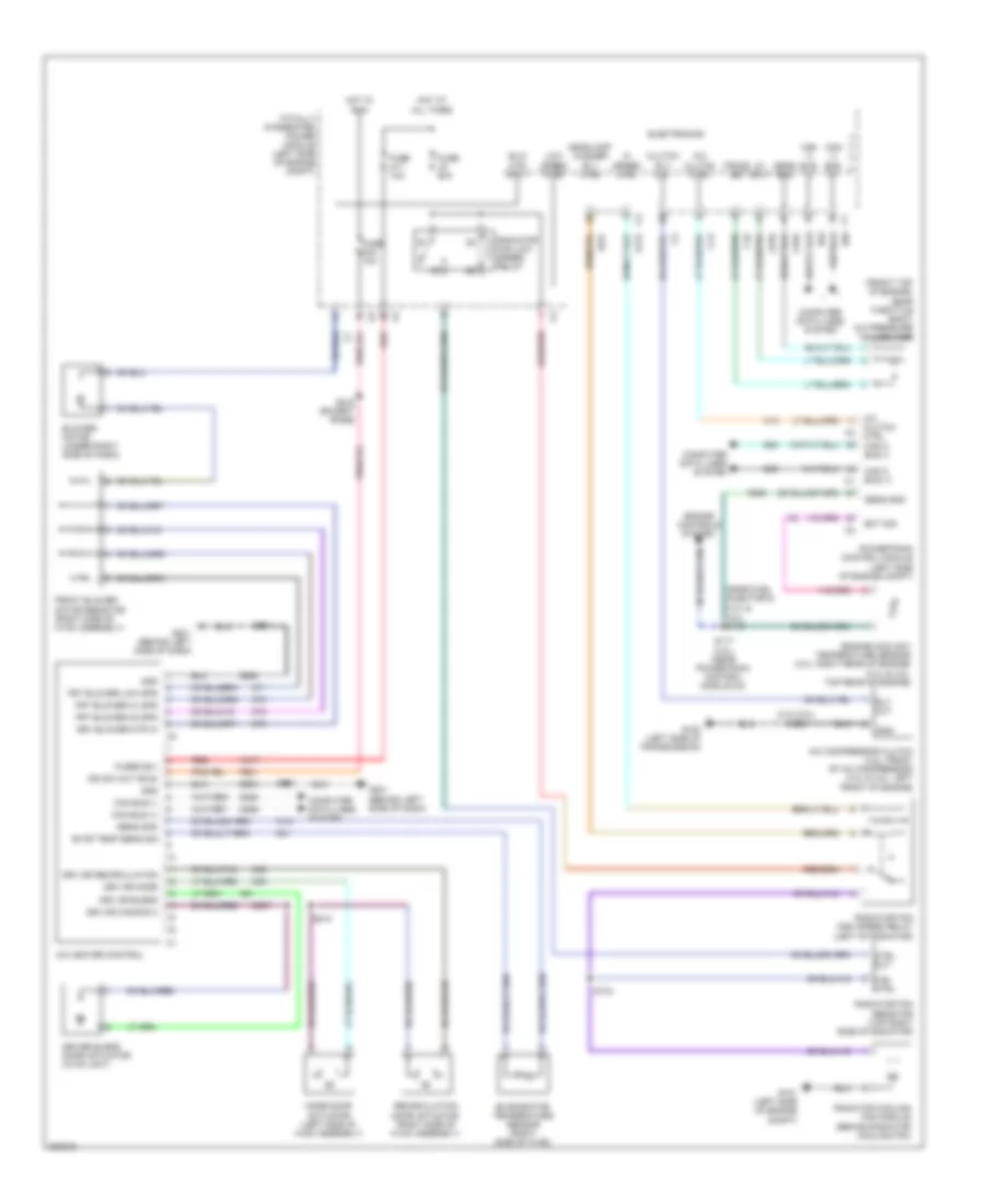 Manual AC Wiring Diagram, without 3 Zone for Volkswagen Routan SE 2009